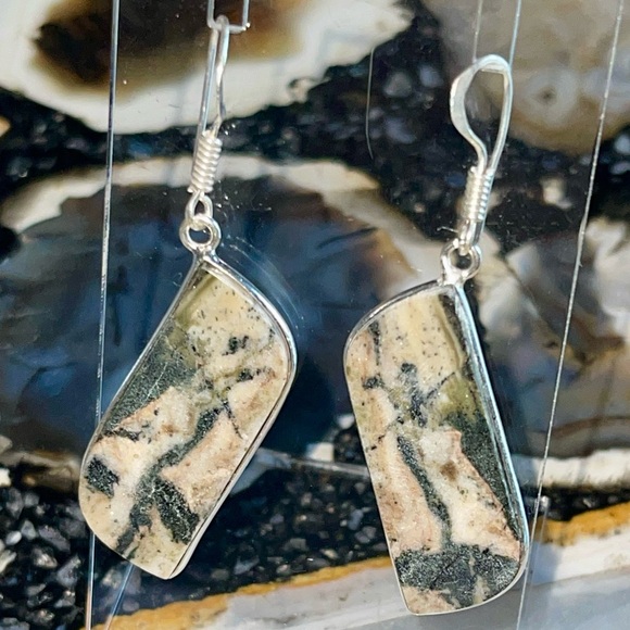 Serpentine Earrings 1 7/8” - Picture 5 of 12